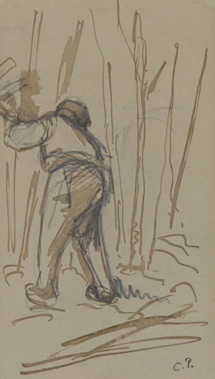 Camille Pissarro, ‘Paysan de dos’, 19th Century