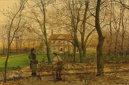 John Atkinson Grimshaw, ‘Autumn Garden Walk’, 1815-1918