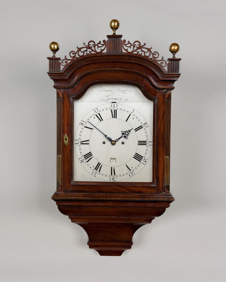 Francis Perigal, ‘A fine George III period mahogany hooded wall clock by this eminent London maker’, ca. 1780