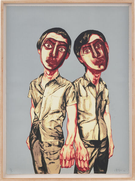 Zeng Fanzhi 曾梵志, ‘Two men’, 2006