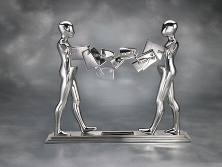 Ernest Trova, ‘Double Walking Figure’, 1986