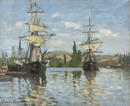 Claude Monet, ‘Ships Riding on the Seine at Rouen’, 1872/1873