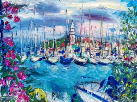 Norma de Saint Picman, ‘Water series summer 2019 - plein air in situ paintings, Isola, Marina’, 2019