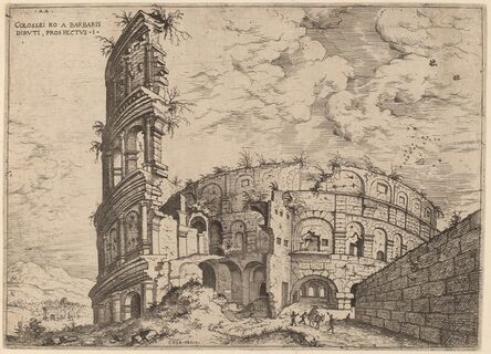 Hieronymus Cock, ‘View of the Colosseum’, probably 1550