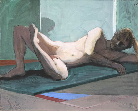 William Theophilus Brown, ‘Untitled (Reclining Nude on Green Mat)’, 1995