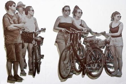 John Miller (b. 1954), ‘Cyclists’, 2013