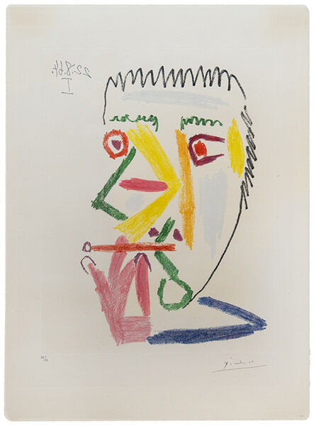 Pablo Picasso, ‘Fumer À la Cigarette Rouge (B., BA. 1167)’, 1964