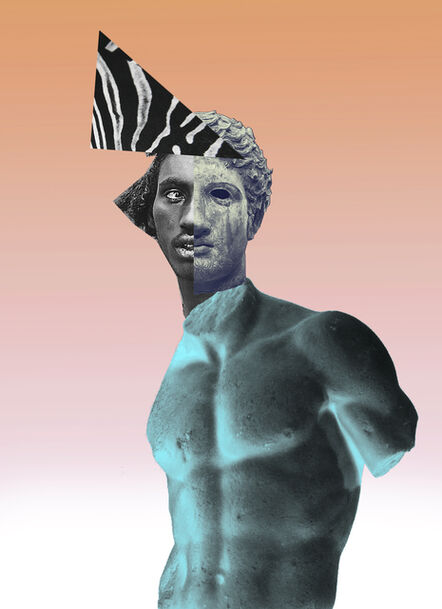 Raphaël Barontini, ‘Blue Apollo’, 2021