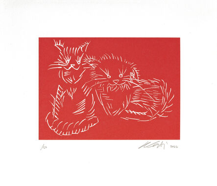 Ai Weiwei, ‘Cats (Red)’, 2022