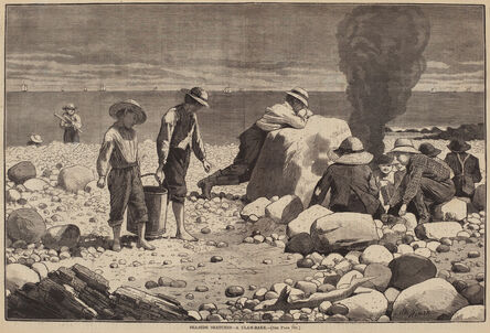 William H. Redding after Winslow Homer, ‘Sea-Side Sketches - A Clam-Bake’, published 1873