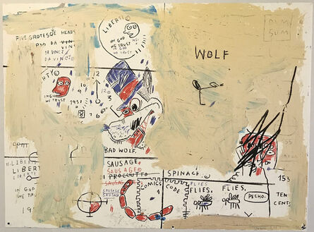 Jean-Michel Basquiat, ‘Wolf Sausage’, 1982-2019