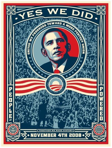 Shepard Fairey, ‘OBAMA - YES WE DID!’, 2008