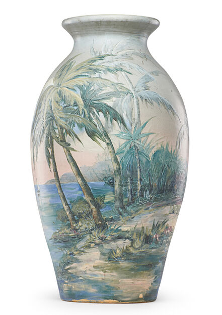 Hester Pillsbury, ‘Hudson floor vase with tropical scene’, 1917-34