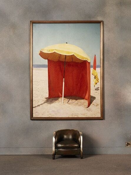 Charles Matton, ‘Museum Exhibit, a Painting of a Red Beach Tent and an Armchair’, 1987