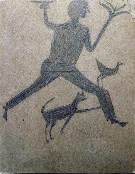 Bill Traylor, ‘Untitled Man w Sprouting Hand’, ca. 1940
