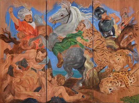 Alberto Passolini, ‘La caza del tigre, el leopardo y el león, Rubens 1616’, 2013