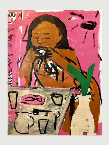 Monica Kim Garza, ‘Standing While Drinking Coffee’, 2018