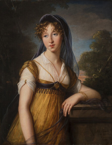 Élisabeth Louise Vigée-Le Brun, ‘Portrait of a Woman, Said to Be Anne Catherine (Aimée) Augier Vestris’, 1803