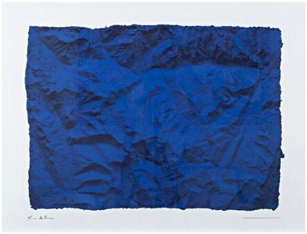 Yves Klein, ‘Untitled Blue Planetary Relief (RP6), 1961 (Certified by Yves Klein Archives)’, 2015