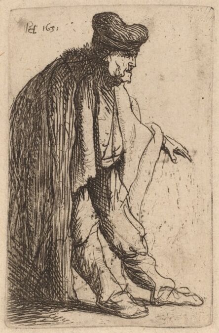 Rembrandt van Rijn, ‘Beggar with His Left Hand Extended’, 1631