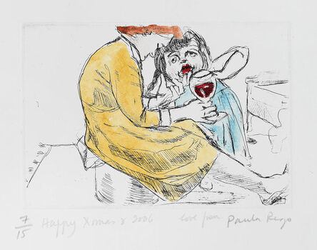 Paula Rego, ‘Untitled [Woman with Red Wine]’, 2006