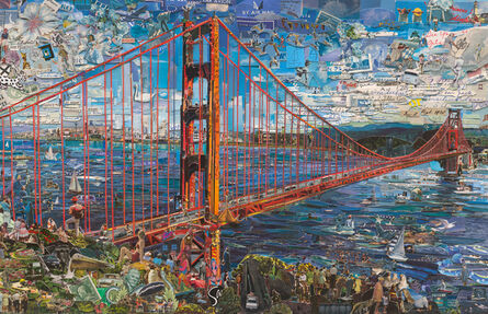 Vik Muniz, ‘Postcards from Nowhere: Golden Gate Bridge’, 2014