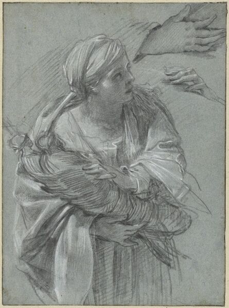 Simon Vouet, ‘Creusa Carrying the Gods of Troy’, ca. 1635