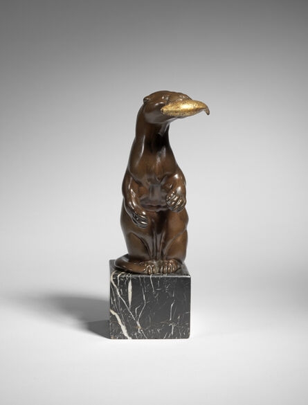 August Gaul, ‘Seated Otter with fish’, 1930
