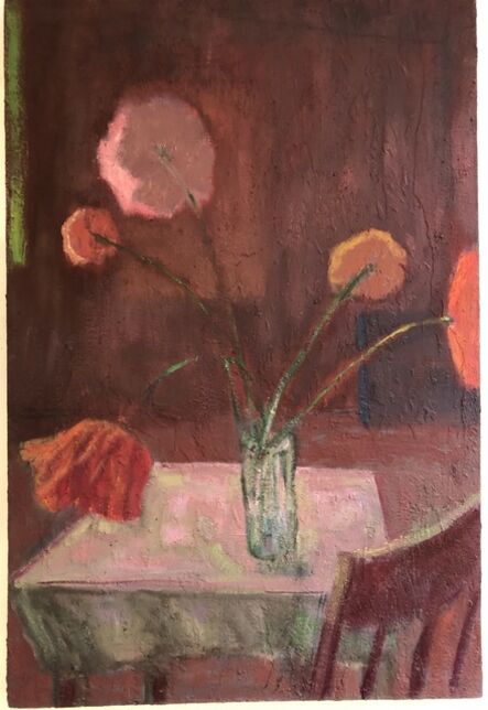 Anne Delaney, ‘Flowers in a Red Room’, 2020