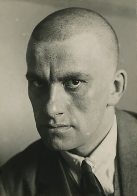 Alexander Rodchenko, ‘Vladimir Mayakovsky, April 1924. Portrait, half profile, printed by Nikokai Lavrentiev.’, ca. 1955