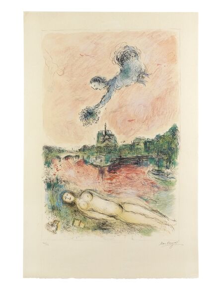 Marc Chagall, ‘Vue de Notre-Dame (Mourlot 977)’, 1980