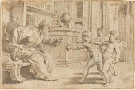 Peter Paul Rubens, ‘Putti Testing a Man's Perception of Depth’, ca. 1613