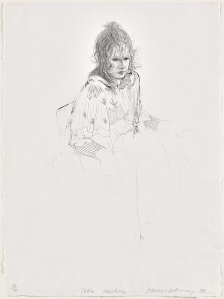 David Hockney, ‘Celia Smoking’, 1973