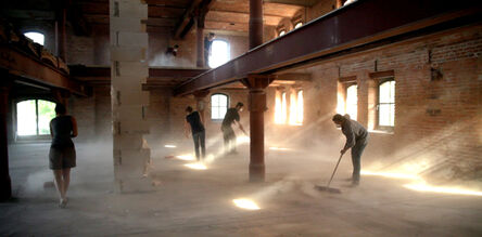Arturo Hernández Alcázar, ‘Canon for seven brooms, dust and an empty building’, 2012