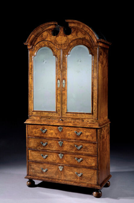 Unknown, ‘A GEORGE I BURR WALNUT SECRETAIRE CABINET. BY WILLIAM OLD AND JOHN ODY’, ca. 1725