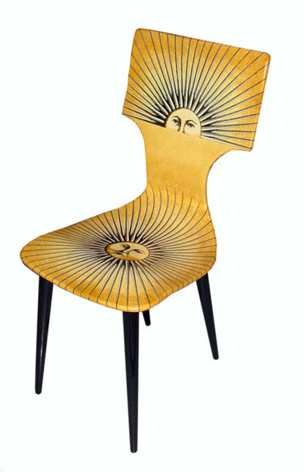 Piero Fornasetti, ‘Set of four 'Sole' chairs’, 1955
