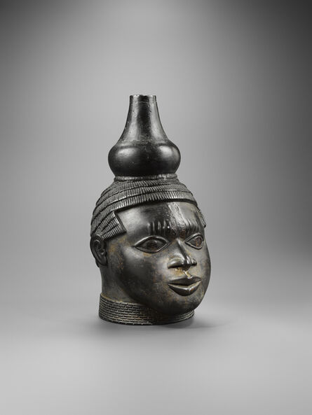 Anonymous Master, ‘Benin bronze head with gourd’, 15