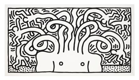 Keith Haring, ‘Medusa Head’, 1986