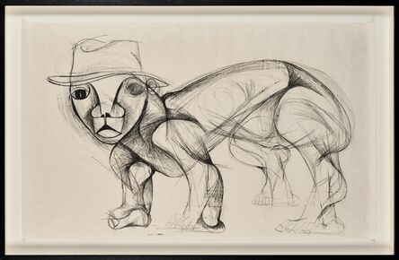 Dumile, ‘ Self Portrait (Animal with Hat)’, ca. 1979