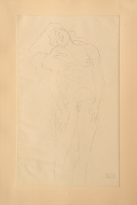 Gustav Klimt, ‘Wiblicher Akt, stehend’, 1919