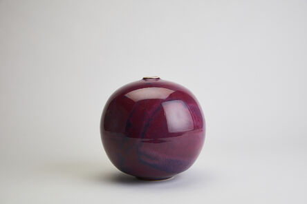 Brother Thomas Bezanson, ‘Globular Form vase, magenta copper glaze’, n/a