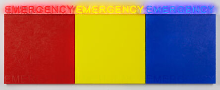 Deborah Kass, ‘EMERGENCY (RED, YELLOW, BLUE) ’, 2019