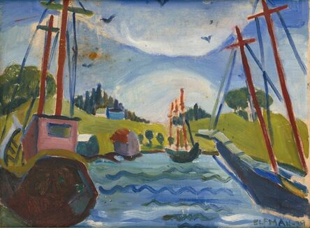 Mildred Elfman Greenberg, ‘Nova Scotia Harbor (Pre-W.P.A. #22)’, 1939