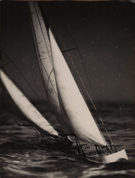 Lyonel Feininger, ‘Model yachts under sail on the baltic’, 1930