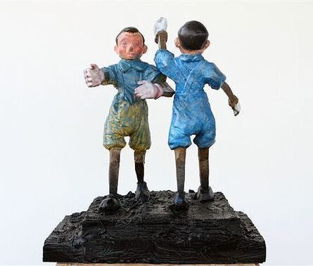 Jim Dine, ‘Two Pinocchios in Blue’, 2010