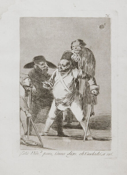 Francisco de Goya, ‘Esta...Pues,Como Digo...Eh! Cuidado! Si No!’, 1799