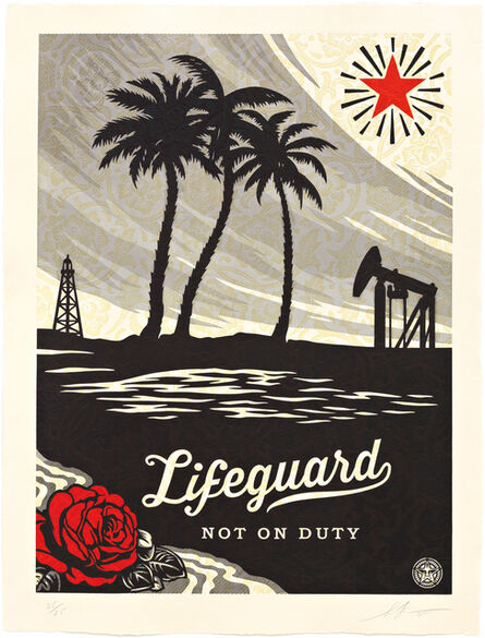 Shepard Fairey, ‘Lifeguard Not on Duty ’, 2015