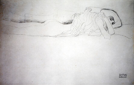 Gustav Klimt, ‘Second Study for "Water Serpents II" [Fünfundzwanzig Handzeichnungen]’, 1919