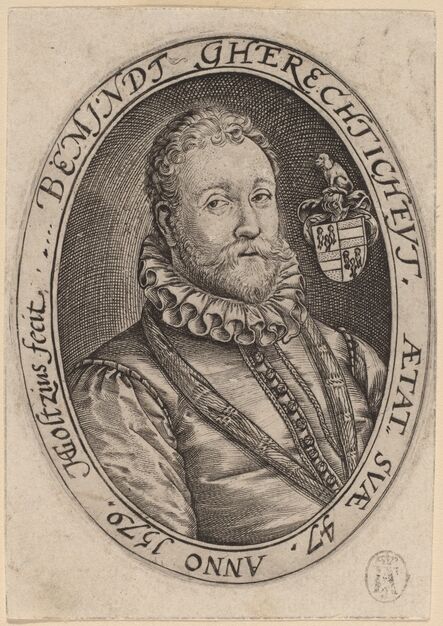 Hendrik Goltzius, ‘Bust of a Man Facing Right’, 1579