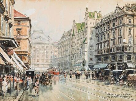 Friedrich Frank, ‘The New Market in Vienna’, ca. 1920